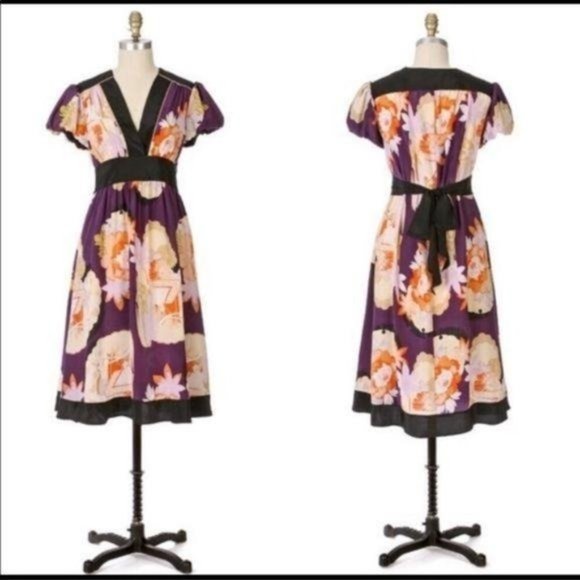 Corey Lynn Calter Silk Floral Dress - Picture 1 of 4